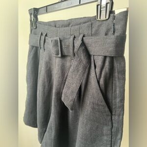 Abercrombie & Fitch Ultra High Waisted Linen Shorts